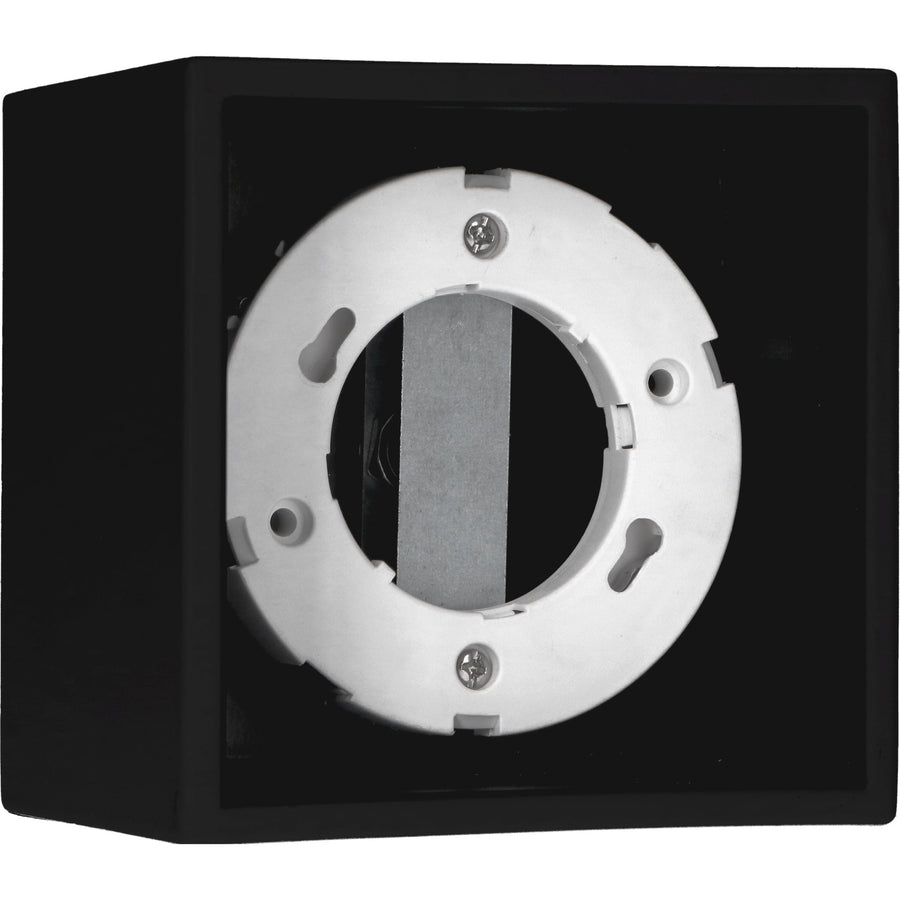 Cube Plafonniere met 1 lichtpunt - Draaibaar licht - Staal - 10 x 8 cm - Zwart Plafondlampen led.gl