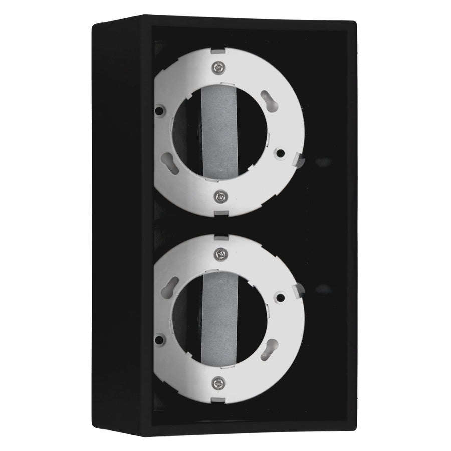 LED's Light Cube LED Plafondlamp - 2 lichtpunten - Draaibaar licht - Staal - 20 x 8 cm - Zwart Plafondlampen led.gl