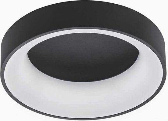 Deco Plafondlamp zwart Ø 45 cm met afstandsbediening - Dimbaar wit licht - Achtergrondverlichting Plafondlampen led.gl