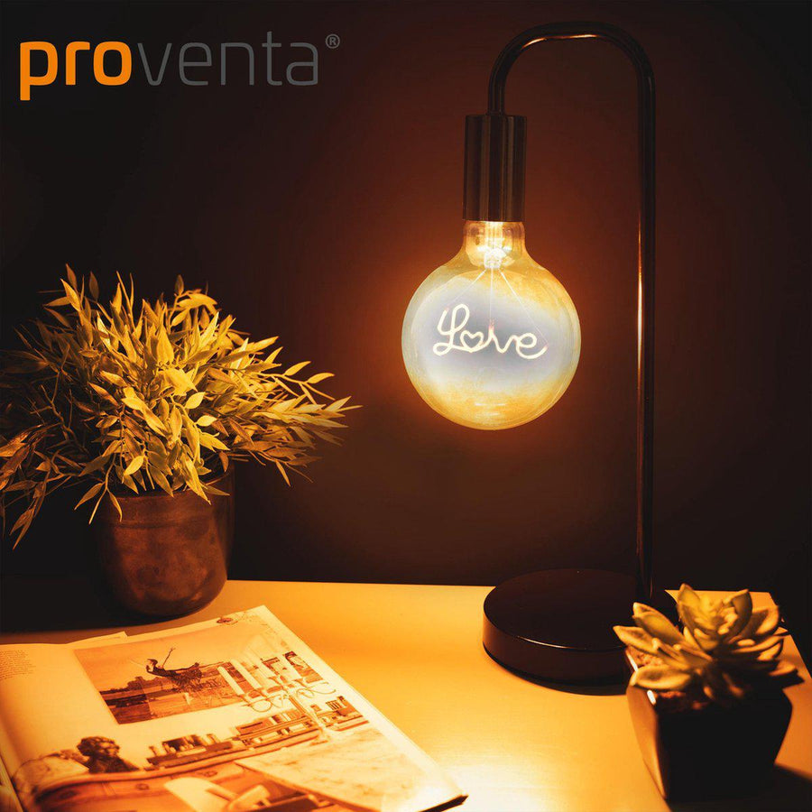 DecoDim Mega LED Lamp met tekst E27 - Love - Dimbaar extra warm wit - Globe Dimbare lampen led.gl