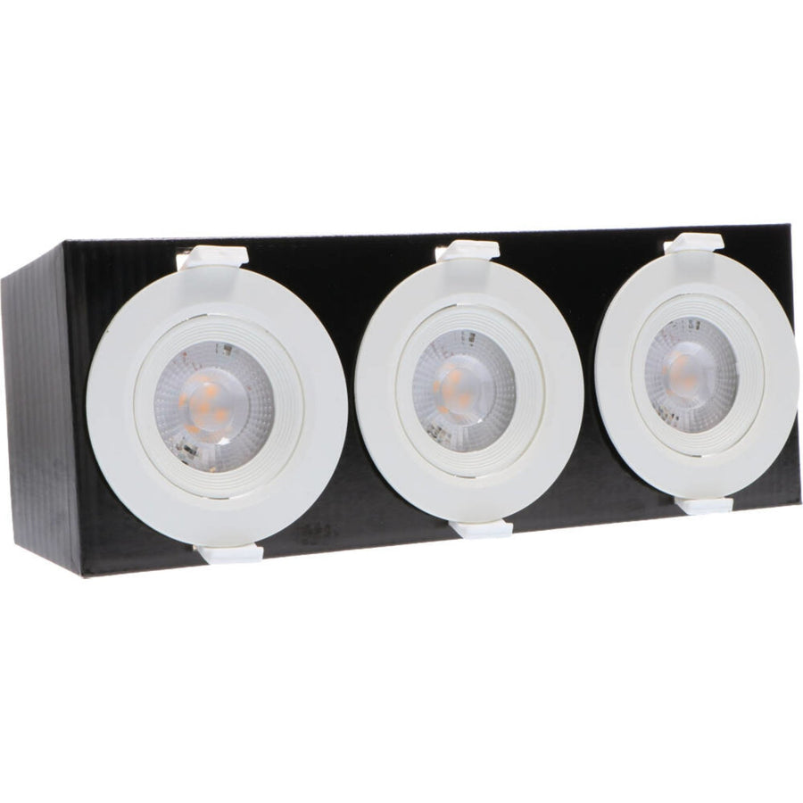 LED's Light 3-pack DimPro LED Inbouwspots Wit - Ø 68mm - Kantelbaar - Dimbaar - Warm wit Inbouwspots led.gl