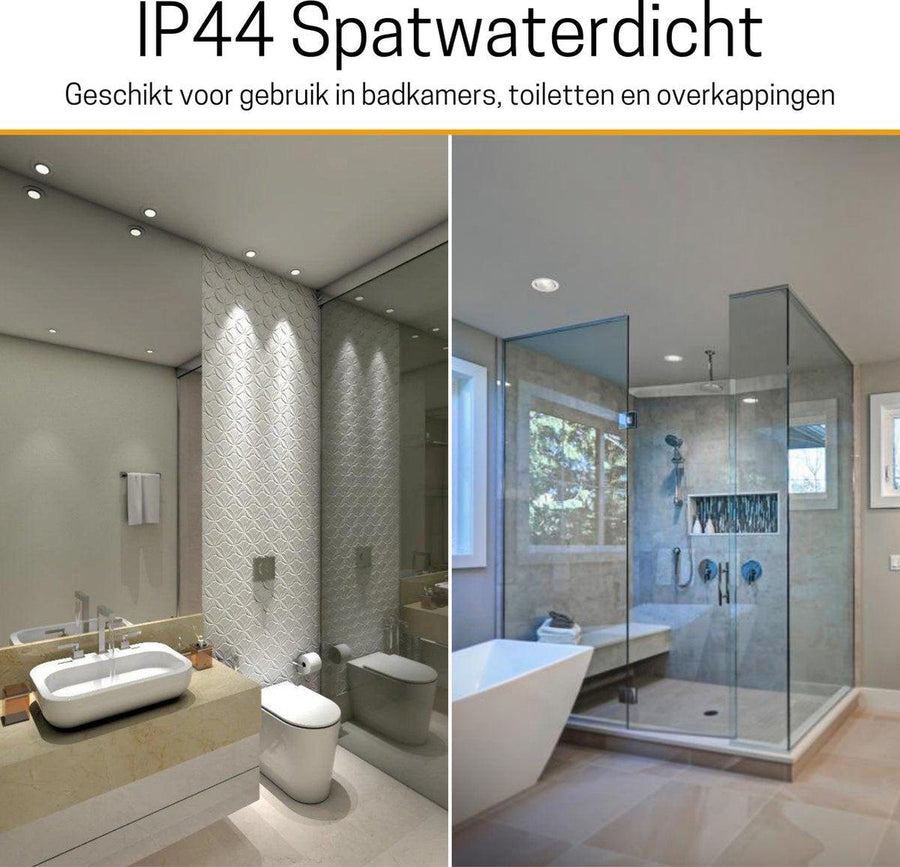 3 PACK - LED's Light Pro LED Inbouwspot Nikkel - DimToWarm - Ø 68mm - Kantelbaar - Warm wit licht - CRI95 Inbouwspots led.gl