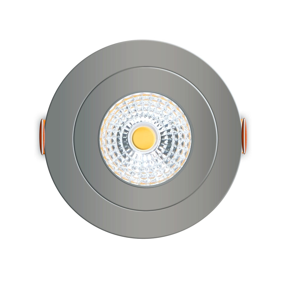 3 PACK - LED's Light Pro LED Inbouwspot Nikkel - DimToWarm - Ø 68mm - Kantelbaar - Warm wit licht - CRI95 Inbouwspots led.gl