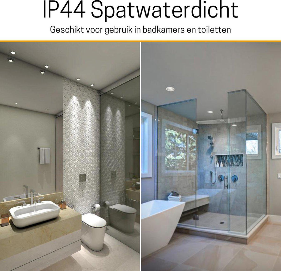 6 PACK - LED's Light Pro LED Inbouwspot Zwart - DimToWarm - Ø 68mm - Kantelbaar - Warm wit licht - CRI95- Dimbaar Inbouwspots led.gl