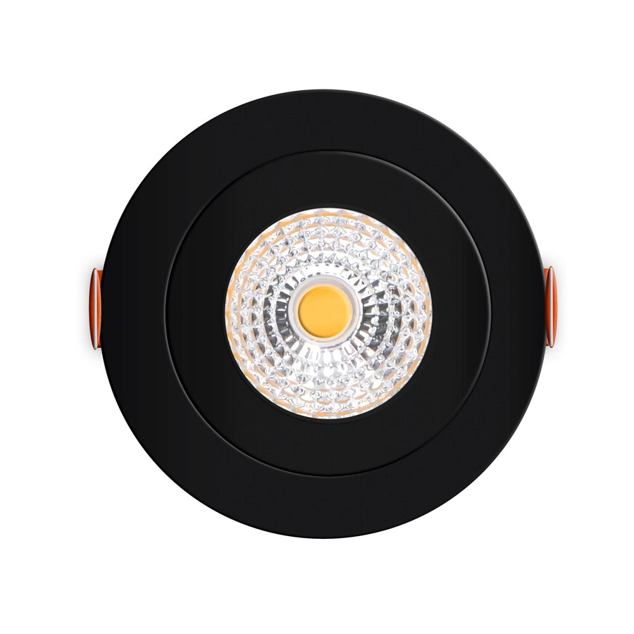 6 PACK - LED's Light Pro LED Inbouwspot Zwart - DimToWarm - Ø 68mm - Kantelbaar - Warm wit licht - CRI95- Dimbaar Inbouwspots led.gl