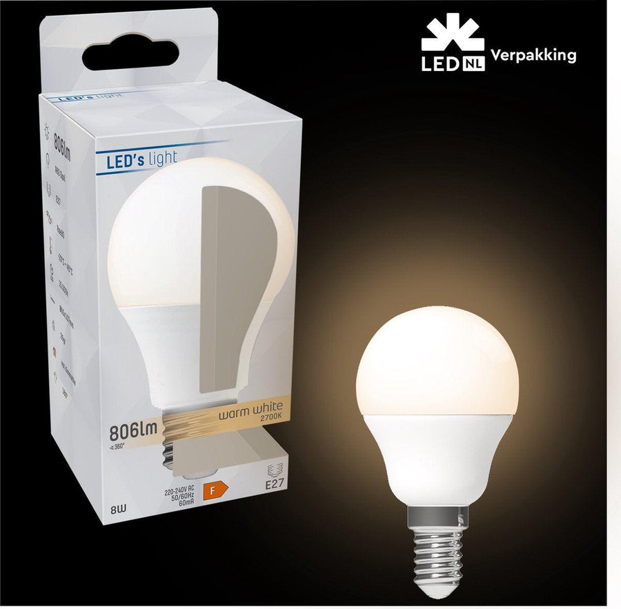 Dimbare LED Lamp E14 - Dimbaar naar extra warm wit - 1 lamp Dimbare lampen led.gl