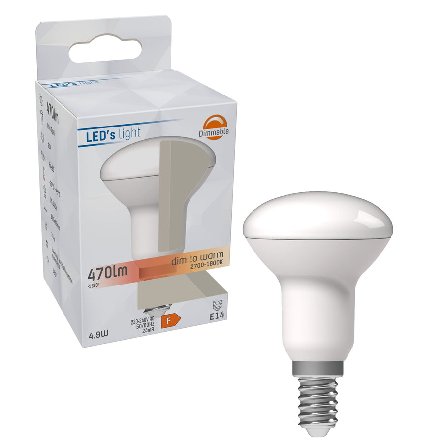 Dimbare E14 LED Lamp E14 - R50 - Dimbaar warm wit licht - 470 lm Dimbare reflectorlampen led.gl