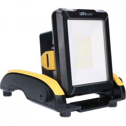 LED's Work 18V Draadloze LED Werklamp 2900 - Werkt op accu van Makita, Bosch, Dewalt, Milwaukee, Metabo – IP54 Bouwlampen led.gl