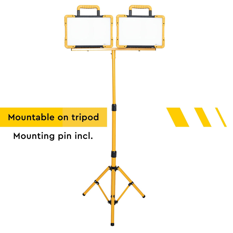 LED's Work Draadloze LED Bouwlamp 5200 - Werkt op accu's van Makita, Bosch, Dewalt, Milwaukee, Metabo – IP54 Bouwlampen led.gl