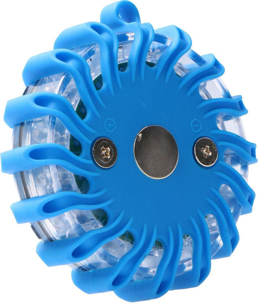 Draadloze LED Zwaailamp Blauw op batterijen - 9 standen - Magnetisch & Waterdicht Noodverlichting led.gl