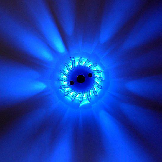 Draadloze LED Zwaailamp Blauw op batterijen - 9 standen - Magnetisch & Waterdicht Noodverlichting led.gl
