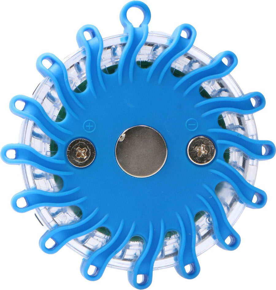 Draadloze LED Zwaailamp Blauw op batterijen - 9 standen - Magnetisch & Waterdicht Noodverlichting led.gl