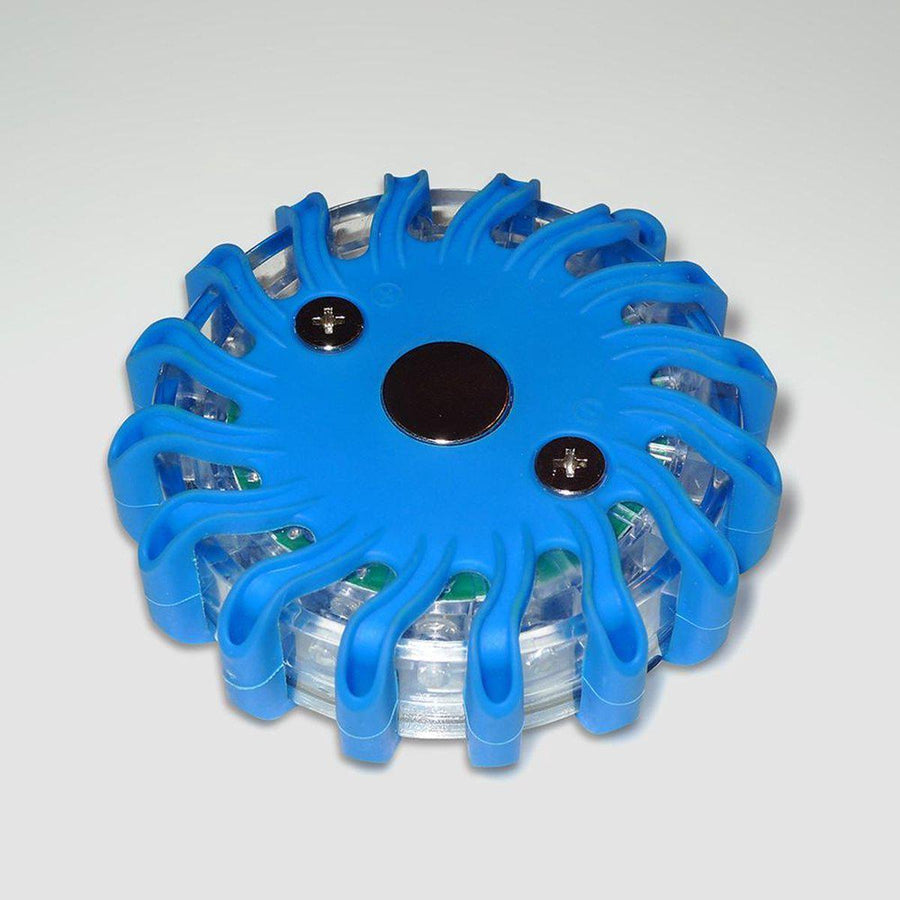 Draadloze LED Zwaailamp Blauw op batterijen - 9 standen - Magnetisch & Waterdicht Noodverlichting led.gl