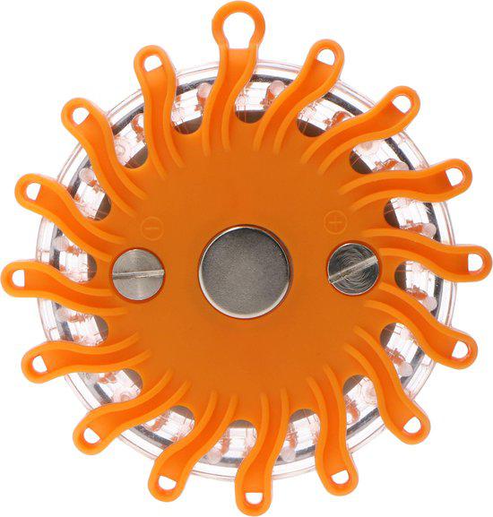 LED's Light Draadloze LED Zwaailamp op Batterijen - 9 standen - Magnetisch & Waterdicht - Oranje Noodverlichting led.gl