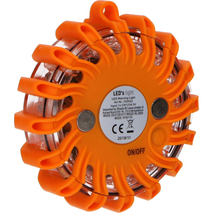 LED's Light Draadloze LED Zwaailamp op Batterijen - 9 standen - Magnetisch & Waterdicht - Oranje Noodverlichting led.gl