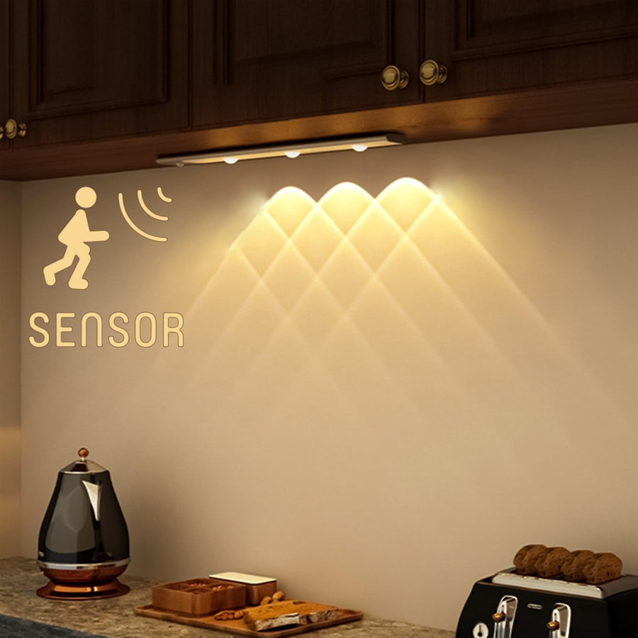 LED's Light EasyFix Kastverlichting onderbouwverlichting met Bewegingssensor - RGB functie - 3 lichtpunten - Draadloos en oplaadbaar - 35 cm Kastverlichting led.gl
