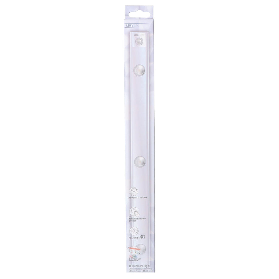 LED's Light EasyFix Kastverlichting onderbouwverlichting met Bewegingssensor - RGB functie - 3 lichtpunten - Draadloos en oplaadbaar - 35 cm Kastverlichting led.gl