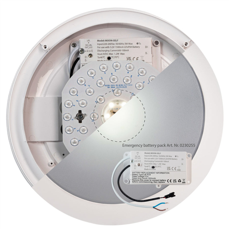 EasyFix LED Plafondlamp 30 cm - Lichtkleur en lichtsterkte dimbaar - Waterdicht - IP66 Plafondlampen led.gl