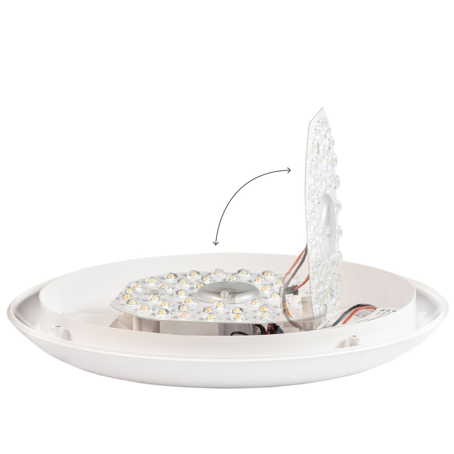 EasyFix LED Plafondlamp 30 cm - Lichtkleur en lichtsterkte dimbaar - Waterdicht - IP66 Plafondlampen led.gl