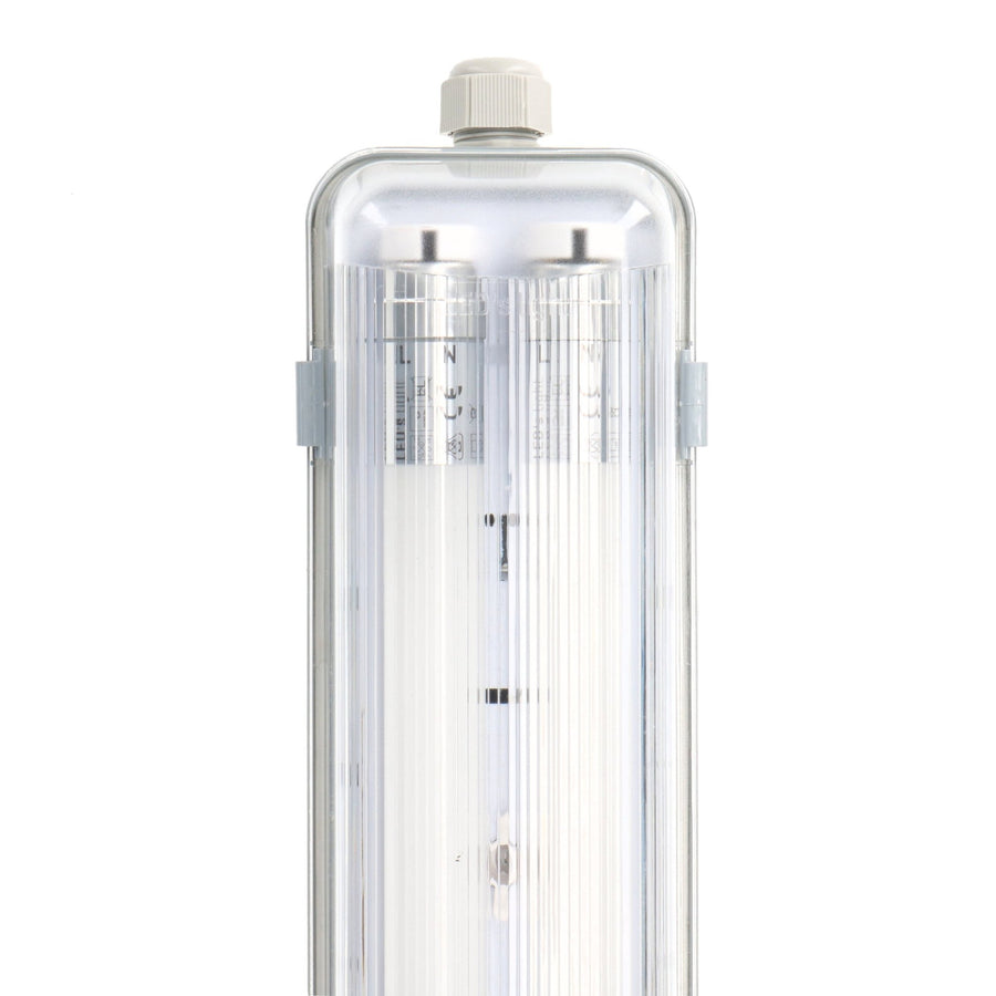 LED's Light Dubbele LED TL lamp 60 cm - compleet met LED buizen - Binnen en buiten - 2200 lm - 2x6W - 4000K - 185lm/w - Energielabel B TL verlichting led.gl