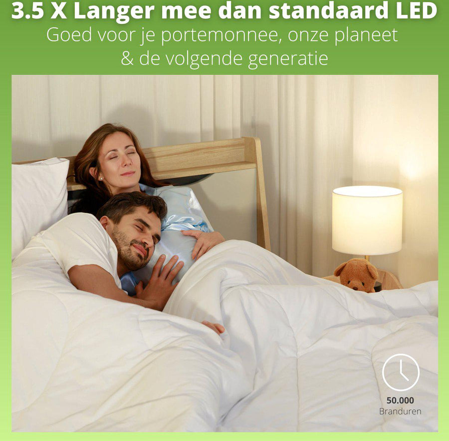 Elite LED Kogellamp E27 Mat - Gaan tot 25 jaar mee - Warm wit - 2.9W vervangt 40W Lichtbronnen led.gl