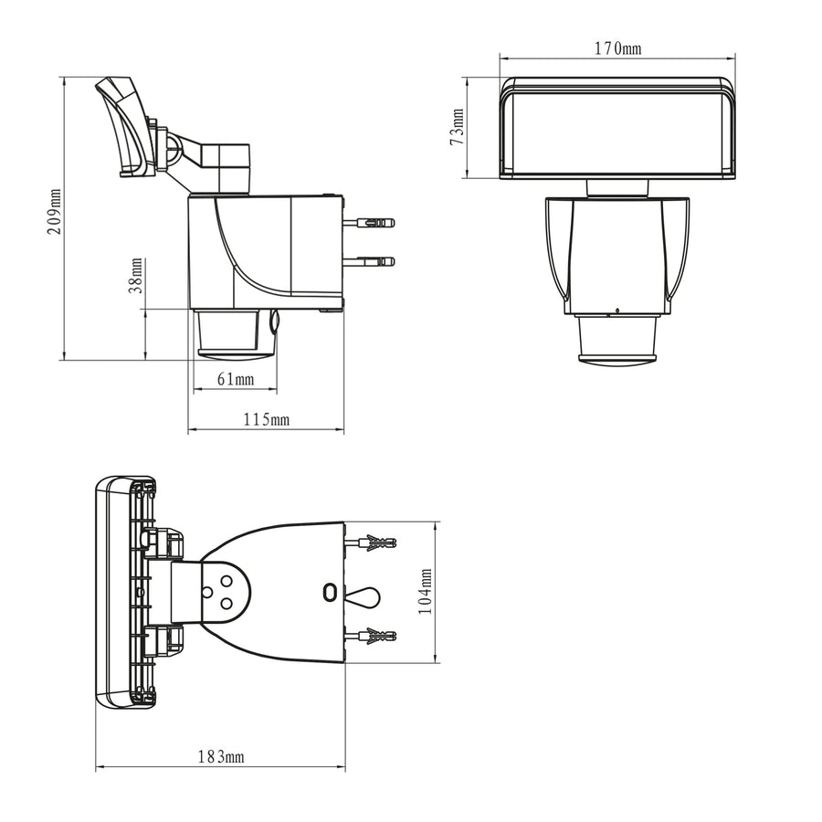 LED's Light LED Schijnwerper met Sensor - Automatische bewegingsvolging - Wit Lichtbronnen led.gl