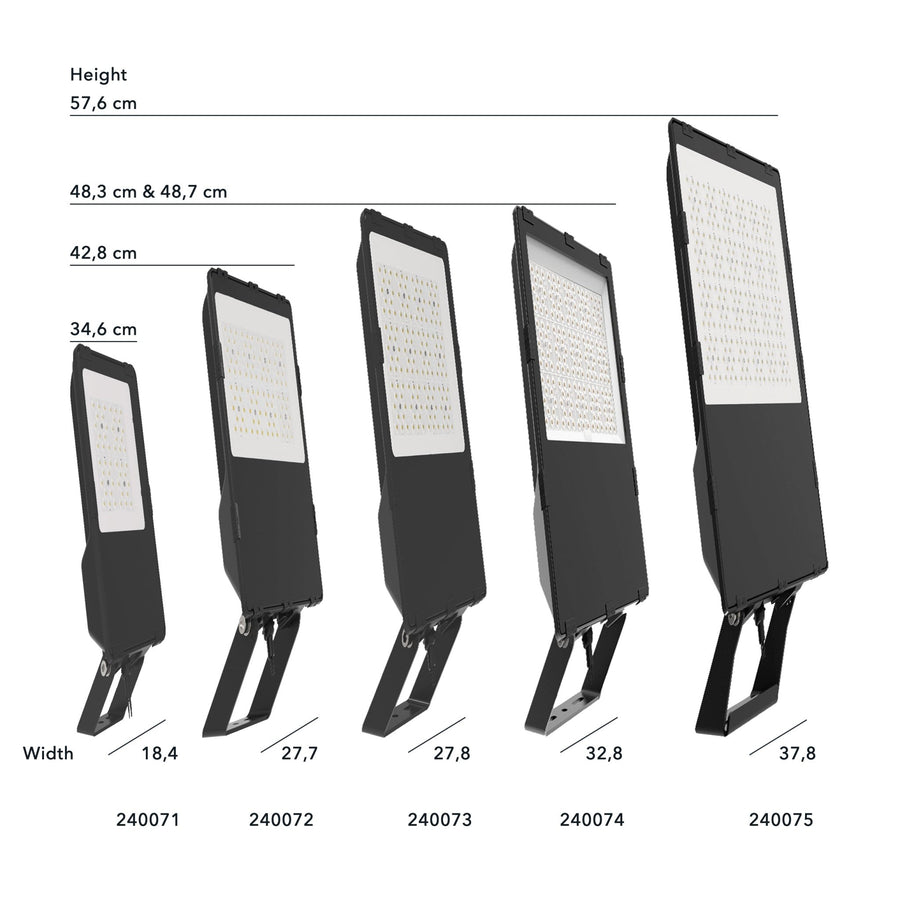 LED's Light pro HeavyDuty LED Schijnwerper 100W - Waterdicht (IP66) & Corrosiebestendig (C4) - Zwart Schijnwerpers led.gl