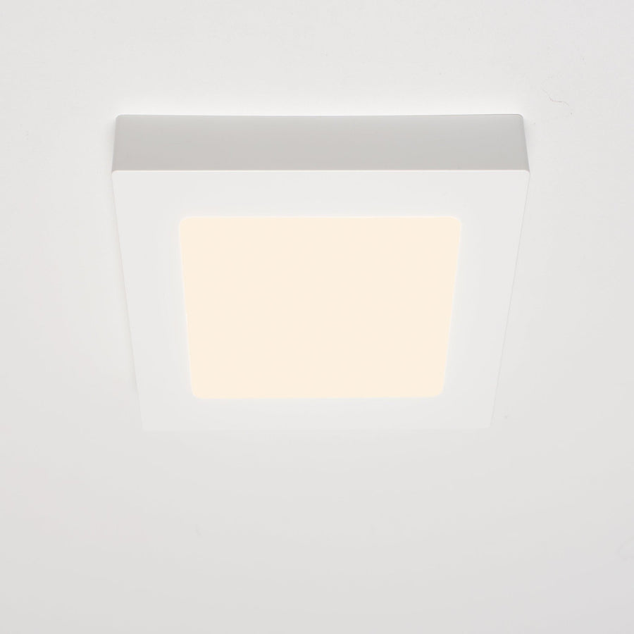 LED's Light LED Inbouwspot opbouwspot vierkant 15 cm - CCT - Dimbaar - Inbouw en opbouw - 1200 lm - Zaagmaat 147×147mm – Wit Plafondlampen led.gl