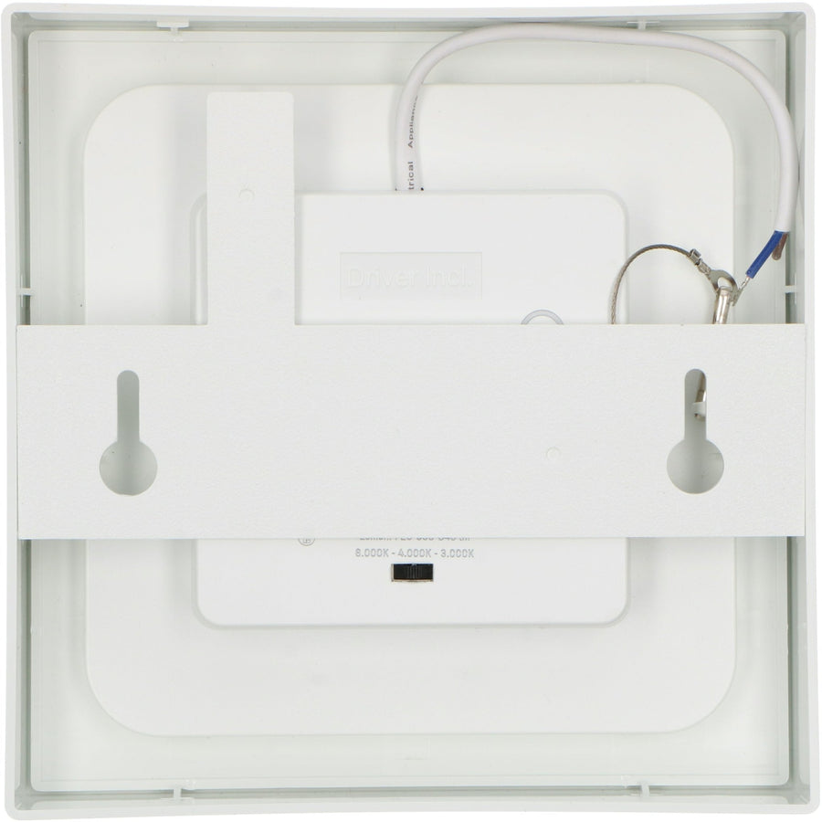 LED's Light LED Inbouwspot opbouwspot vierkant 15 cm - CCT - Dimbaar - Inbouw en opbouw - 1200 lm - Zaagmaat 147×147mm – Wit Plafondlampen led.gl