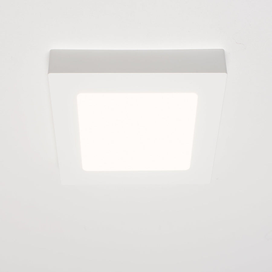 LED's Light LED Inbouwspot opbouwspot vierkant 15 cm - CCT - Dimbaar - Inbouw en opbouw - 1200 lm - Zaagmaat 147×147mm – Wit Plafondlampen led.gl