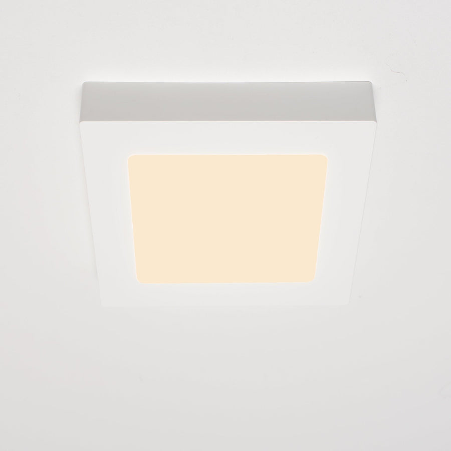 LED's Light LED Inbouwspot opbouwspot vierkant 15 cm - CCT - Dimbaar - Inbouw en opbouw - 1200 lm - Zaagmaat 147×147mm – Wit Plafondlampen led.gl