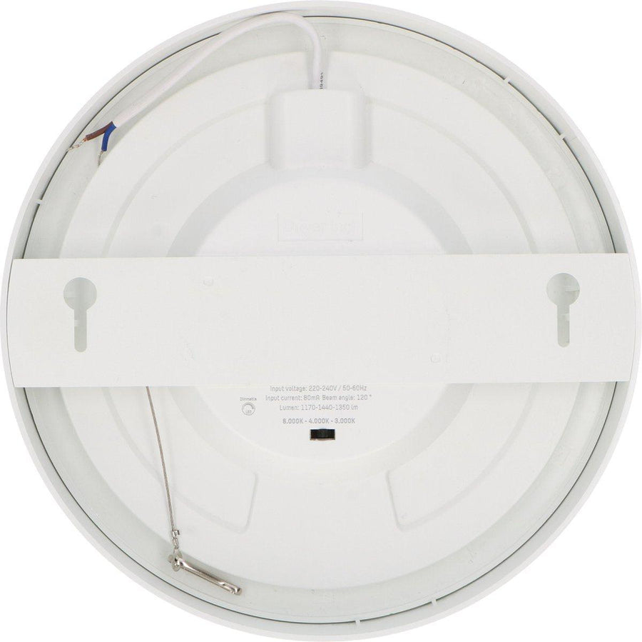 LED's Light Inbouw/Opbouw LED Plafondlamp 15W 1500lm CCT 3000K/4000K/6000K – Zaagmaat Ø 200mm – Wit – Dimbaar Plafondlampen led.gl