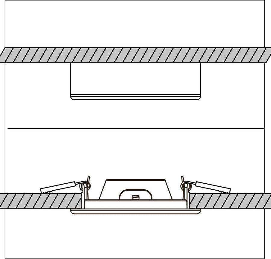 LED's Light Inbouw/Opbouw LED Plafondlamp 15W 1500lm CCT 3000K/4000K/6000K – Zaagmaat Ø 200mm – Wit – Dimbaar Plafondlampen led.gl