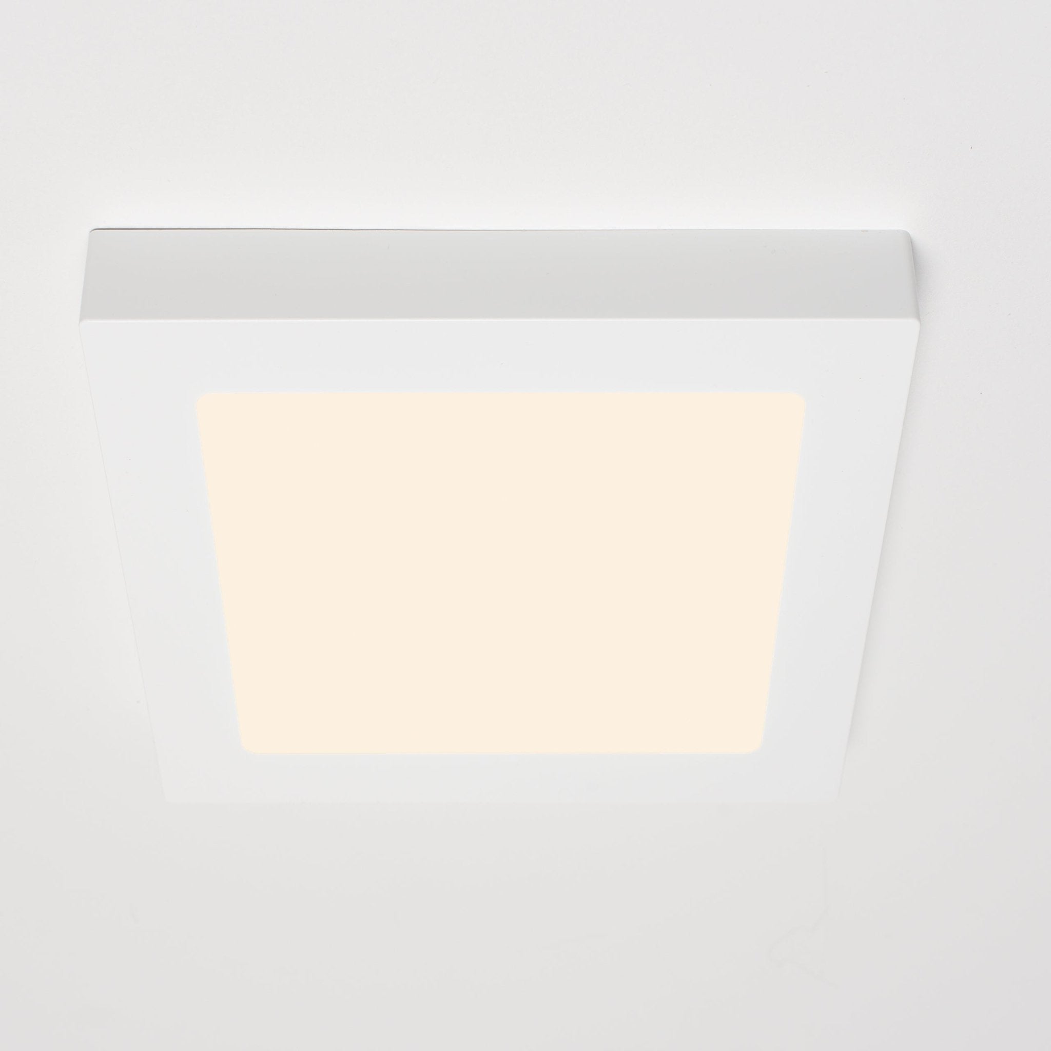 LED's Light Inbouw/Opbouw LED Plafondlamp CCT Ø 20 cm vierkant - Dimbaar - warm en koud wit - Zaagmaat 200×200mm – Wit Plafondlampen led.gl