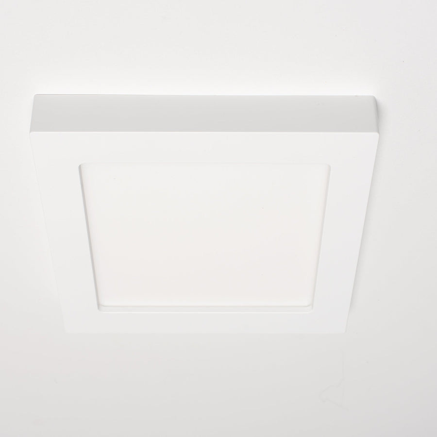 LED's Light Inbouw/Opbouw LED Plafondlamp CCT Ø 20 cm vierkant - Dimbaar - warm en koud wit - Zaagmaat 200×200mm – Wit Plafondlampen led.gl