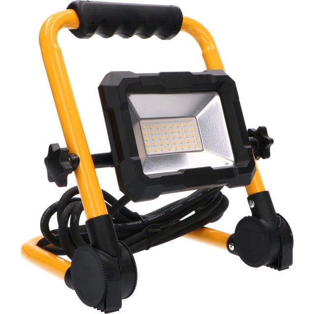 LED's Work Bouwlamp 3300 - Inklapbaar & Kantelbaar - 3 meter snoer - IP65 - 30W Bouwlampen led.gl
