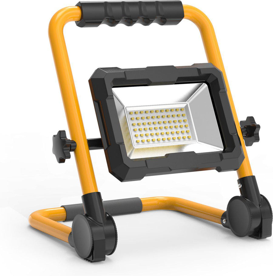 LED's Work Bouwlamp 5500 - Inklapbaar & Kantelbaar - 3 meter snoer - IP65 - 30W Bouwlampen led.gl