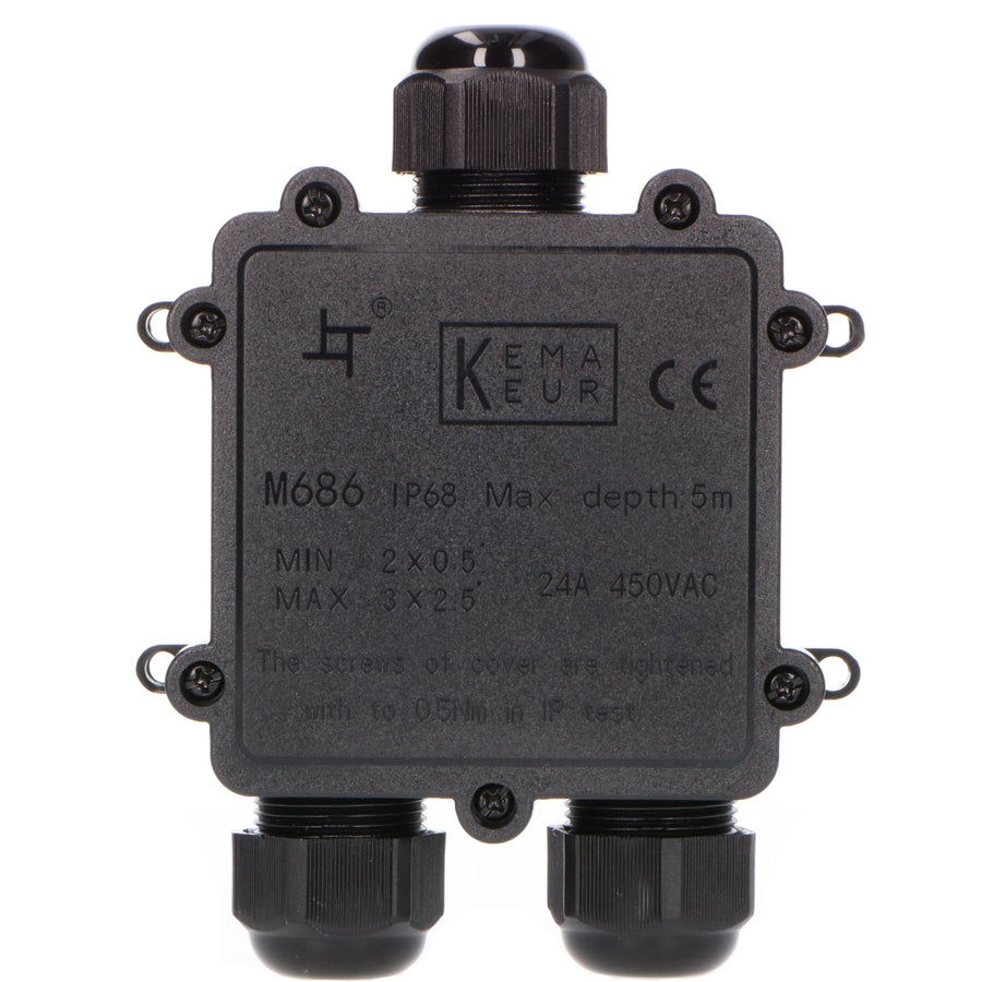LED's Light Pro Kabeldoos I-connector - IP68 waterdicht - Lasdoos voor kabels van 4 tot 12 mm Kabelverbinders led.gl