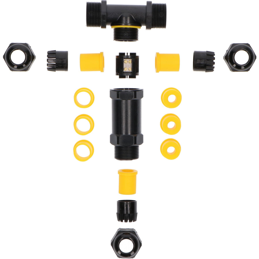 LED's Light Pro Kabelverbinder T-connector - IP68 waterdicht - Voor 3 kabels van 4 tot 14 mm Kabelverbinders led.gl