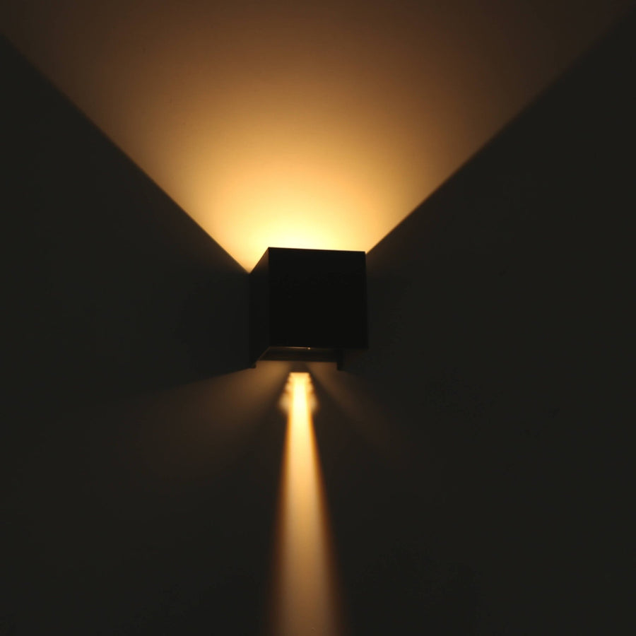 3 pack - LED's Light Kubus LED Wandlamp voor buiten - 2 lichts - IP65 Waterdicht - Warm wit licht - Antraciet Wandlampen led.gl