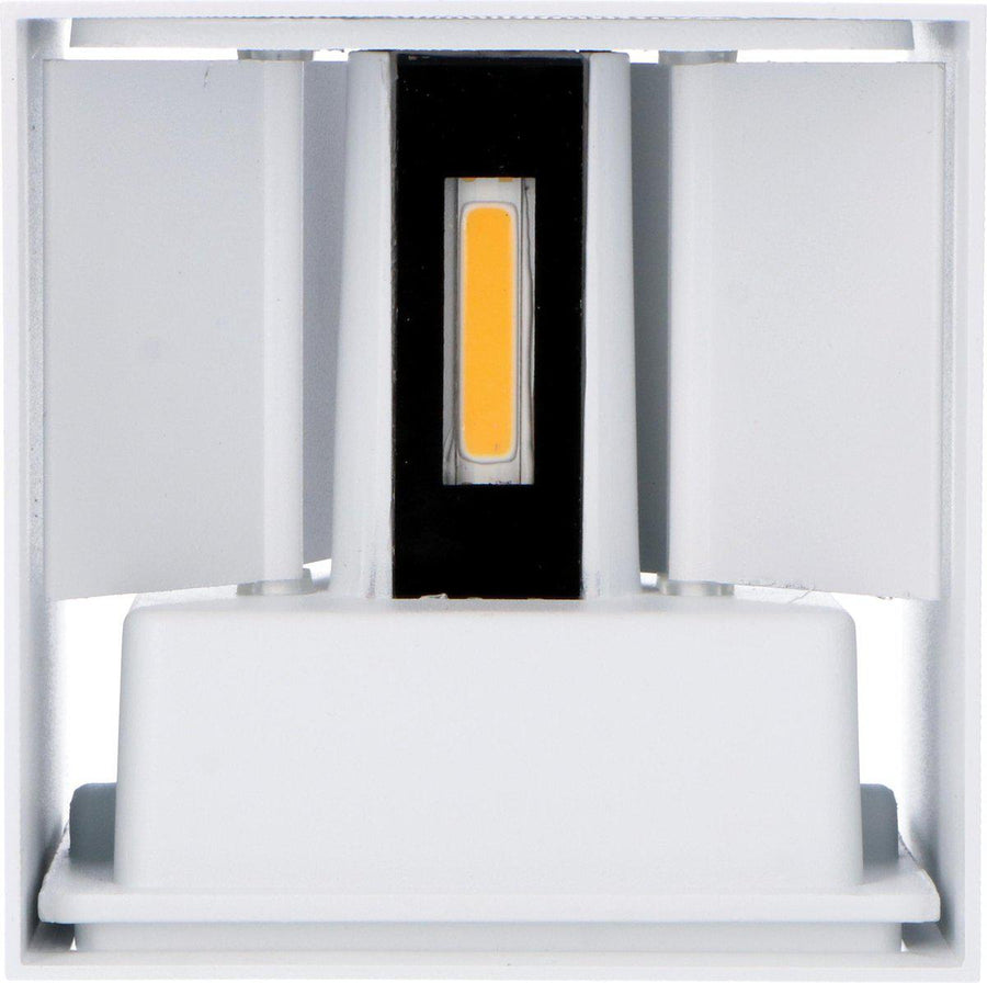 3 pack - LED's Light Kubus LED Wandlamp buiten - 2 lichts - IP65 Waterdicht - Warm wit licht - Wit Wandlampen led.gl