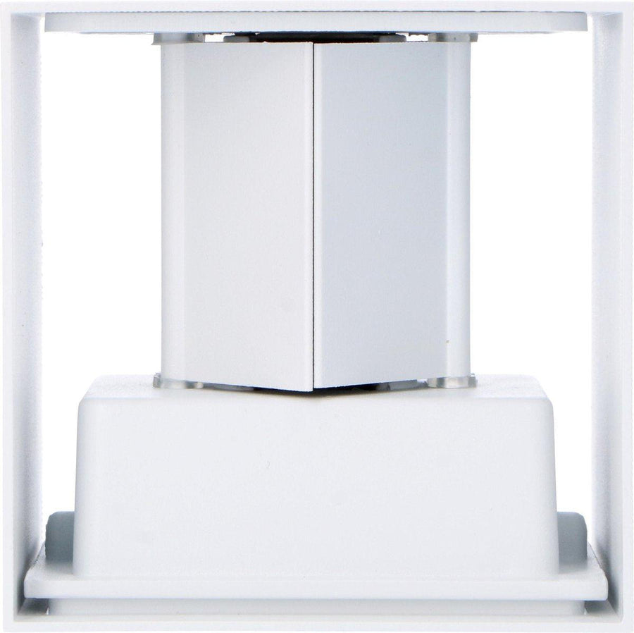 3 pack - LED's Light Kubus LED Wandlamp buiten - 2 lichts - IP65 Waterdicht - Warm wit licht - Wit Wandlampen led.gl