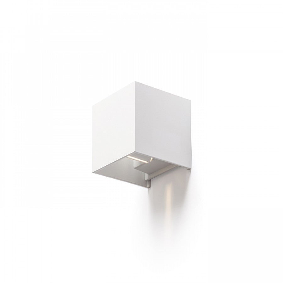 3 pack - LED's Light Kubus LED Wandlamp buiten - 2 lichts - IP65 Waterdicht - Warm wit licht - Wit Wandlampen led.gl