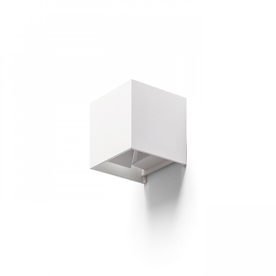 3 pack - LED's Light Kubus LED Wandlamp buiten - 2 lichts - IP65 Waterdicht - Warm wit licht - Wit Wandlampen led.gl
