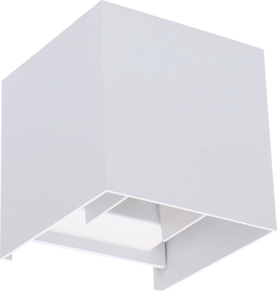 3 pack - LED's Light Kubus LED Wandlamp buiten - 2 lichts - IP65 Waterdicht - Warm wit licht - Wit Wandlampen led.gl