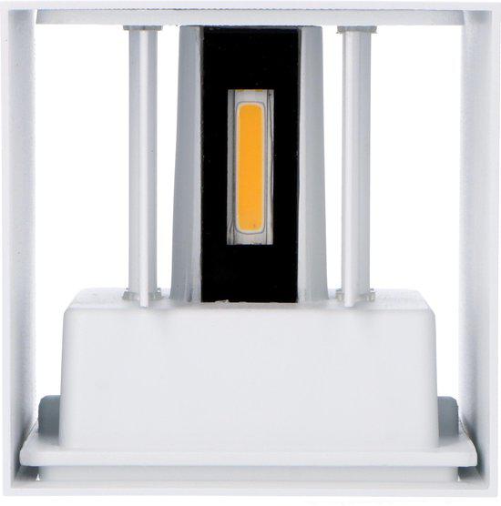 3 pack - LED's Light Kubus LED Wandlamp buiten - 2 lichts - IP65 Waterdicht - Warm wit licht - Wit Wandlampen led.gl