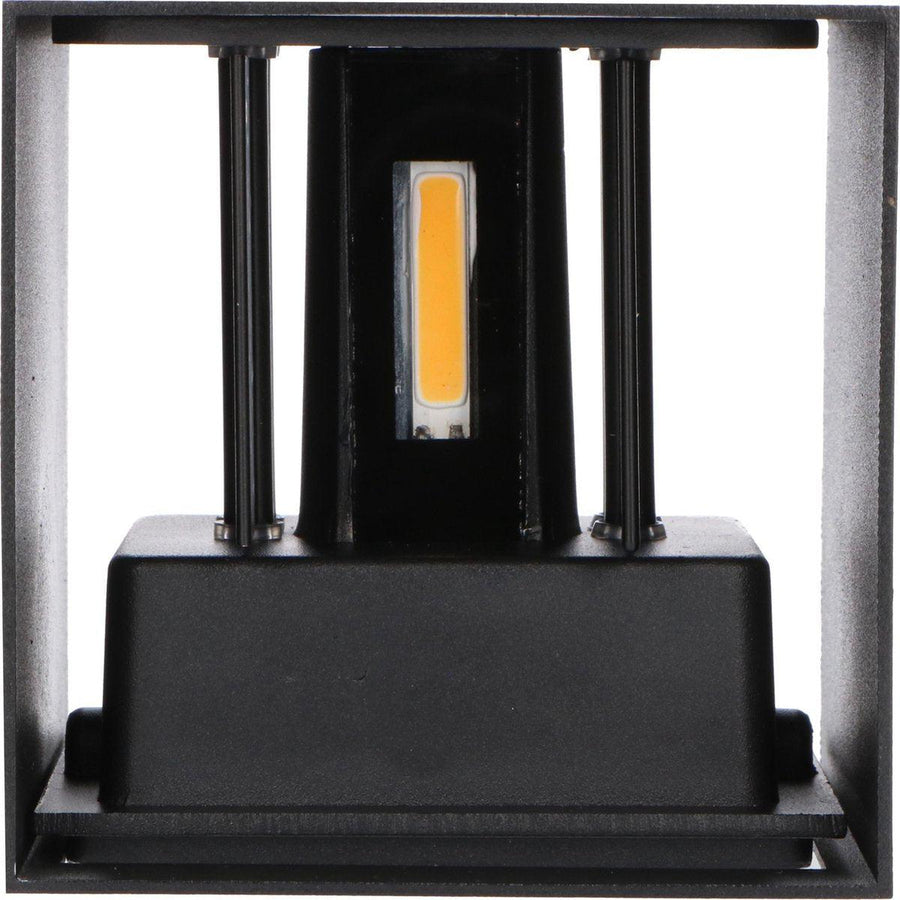 3 pack - LED's Light Kubus LED Wandlamp voor buiten - 2 lichts - IP65 Waterdicht - Warm wit licht - Zwart Wandlampen led.gl