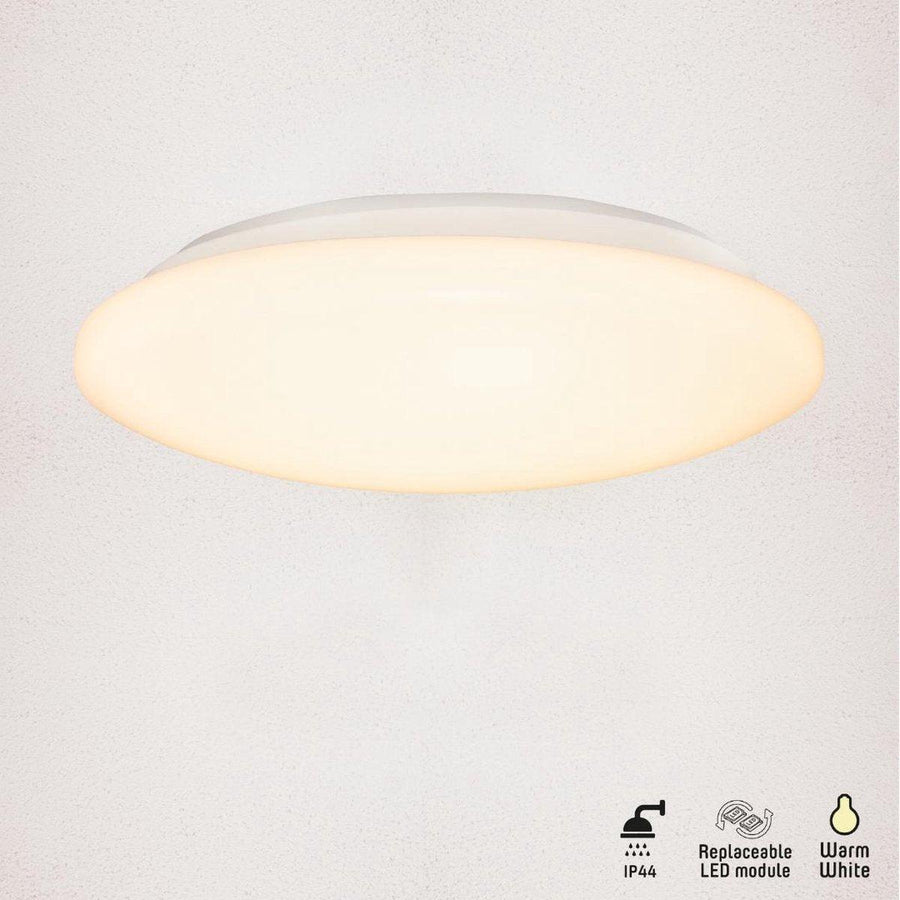 LED's Light Universele Plafondlamp 1500 - Geschikt voor badkamer IP44 - Warm wit (3000K) - 30 cm Plafondlampen led.gl