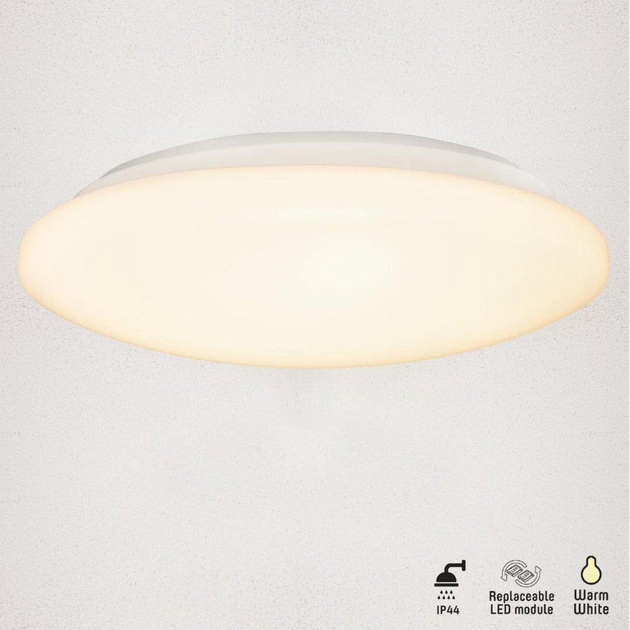LED's Light Universele Plafondlamp 1600 - Geschikt voor badkamer IP44 - Warm wit (3000K) - 37 cm Plafondlampen led.gl