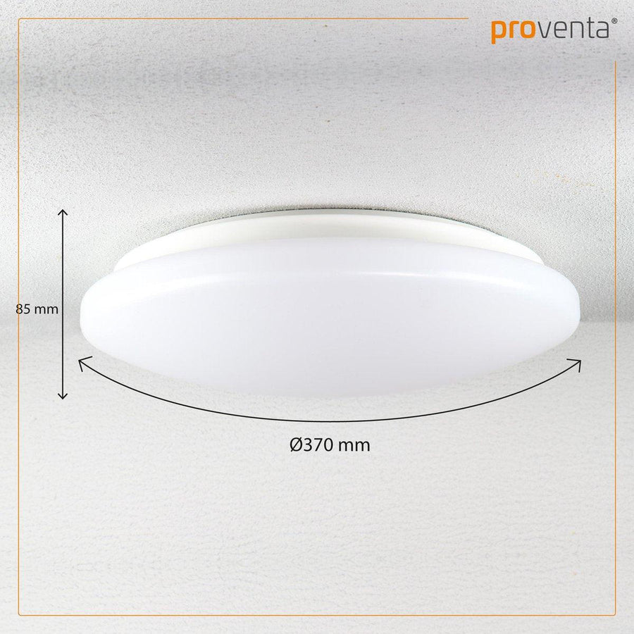 LED's Light Universele Plafondlamp 1600 - Geschikt voor badkamer IP44 - Warm wit (3000K) - 37 cm Plafondlampen led.gl
